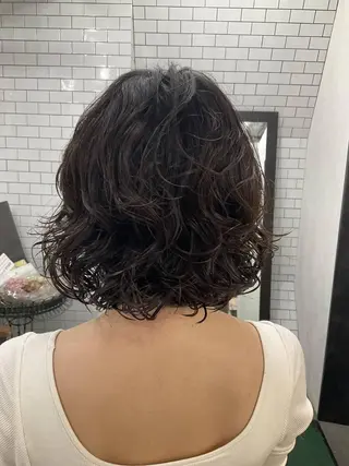 ミディアム パーマ 中区/legare 🌈山村/髪質改善のヘアスタイル