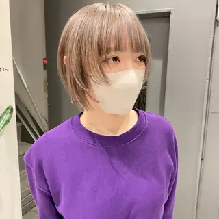 ショート カラー ボブ/ミニボブ 透明感カラーkadoのヘアスタイル