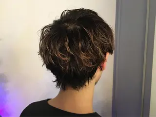 ショート カラー パーマ メンズ レイヤーカット✂️ 横浜No1♡下鳥翔子のヘアスタイル