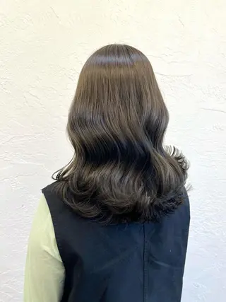 セミロング カラー 髪質改善/縮毛矯正 鈴木裕介のヘアスタイル