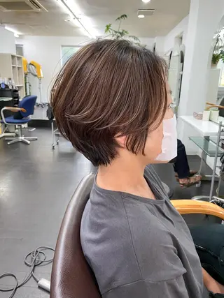 ショート カラー 🗻飯田誠也🗻 カットカラー得意のヘアスタイル