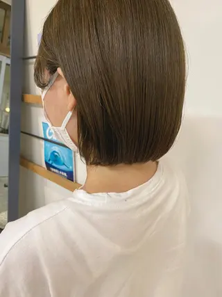ミディアム カラー 加藤 真由のヘアスタイル