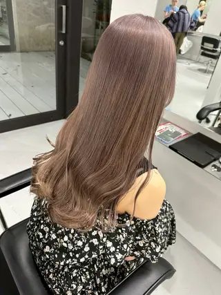 ロング 縮毛/パーマ/カラー LUVISM佐藤里咲のヘアスタイル