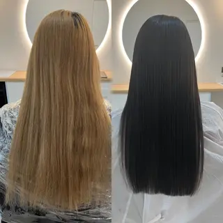 ロング カラー ヘアアレンジ キッズ 横浜関内髪質改善 re:Magoのヘアスタイル
