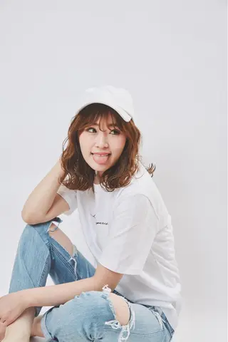 ミディアム カラー パーマ ヘアアレンジ メンズ キッズ ネイル マツエク・マツパ アティリー 西梅田のヘアスタイル