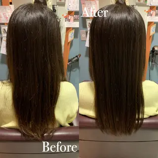 ロング 傷ませない縮毛矯正／ 吉岡 美江のヘアスタイル
