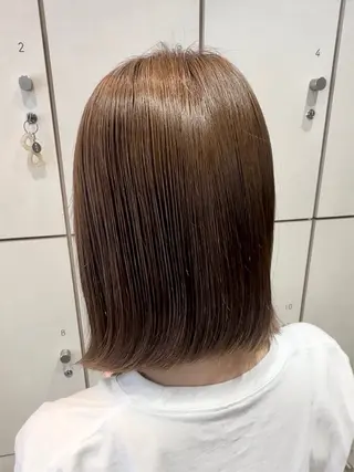 ミディアム 美髪矯正/渡辺 りんのヘアスタイル