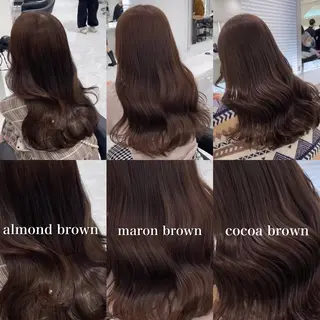 カラー 🤍ブリーチなし ブラウンhimi🤍のヘアスタイル