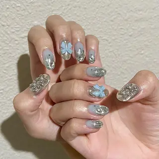 ネイル パラあり！フィルイン 美フォルムのネイルデザイン