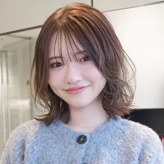 ミディアム カラー ボブ特化美容師/ ボブパーマ/ミツイのヘアスタイル