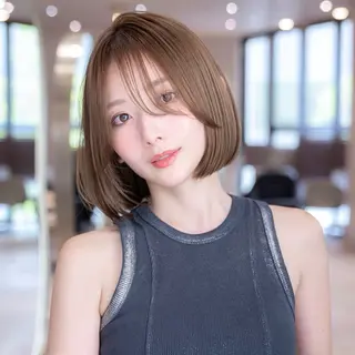ミディアム 原宿/韓国/髪質改善 /レイヤー/ボブのヘアスタイル