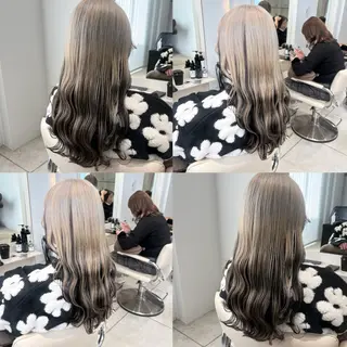 セミロング カラー カジュアルを女っぽく 𝗮𝘆𝗮𝗰𝗼のヘアスタイル