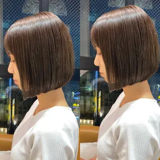 ミディアム カラー MIKU /ボブ/外ハネボブのヘアスタイル