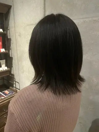 ミディアム 寒河江 真希のヘアスタイル