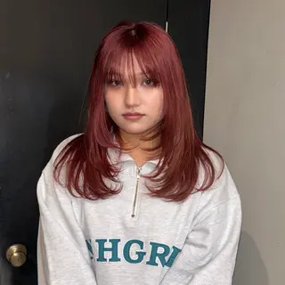 ロング カラー ひな🐥ハイトーン/ レイヤーカット🍀のヘアスタイル