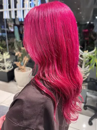 ロング カラー 縮毛矯正/ハイトーン ❤︎❤︎YURINOのヘアスタイル