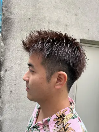 ショート カラー メンズ 🏆メンズヘア特化 🥇代表りんぺーのヘアスタイル