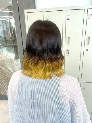 ショート カラー メンズウルフ🐺♡ ブリーチ♡ヘアメ🎀のヘアスタイル