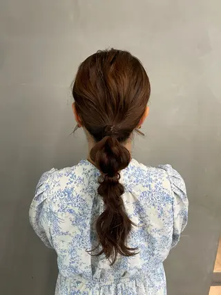 ミディアム カラー ヘアアレンジ mina 🌷のヘアスタイル