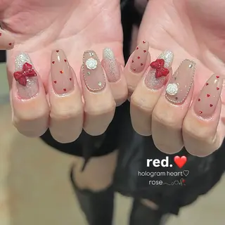 ネイル パラあり！フィルイン 美フォルムのネイルデザイン