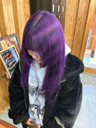 カラー まろみ暖色×ボブ ×chia🕯のヘアスタイル