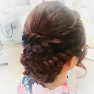 ロング ヘアアレンジ 小顔美肌&ヘアメイク 丸山紗來のその他イメージ
