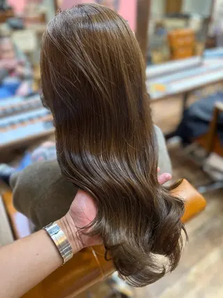 ロング カラー ヘアアレンジ 透明感/ブリーチ/ 髪質改善💛miuのヘアスタイル