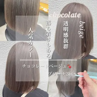 セミロング カラー ヘアアレンジ ayaka 🍨のマツエク・マツパデザイン