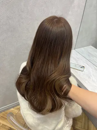 セミロング 韓国🎀レイヤー/艶 髪/縮毛矯正/ユリナのヘアスタイル