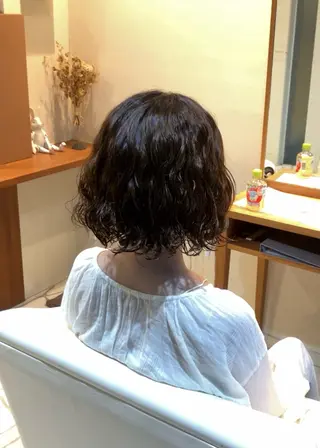 ショート パーマ 久野紗愛 【髪質改善　艶髪】のヘアスタイル