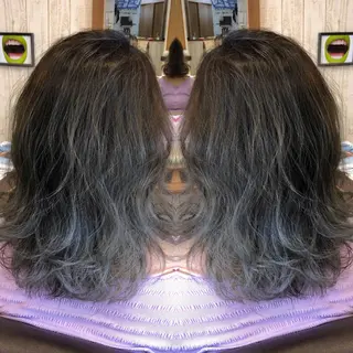 セミロング カラー 古島 大暉のヘアスタイル