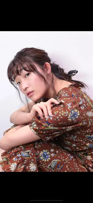 ロング カラー ヘアアレンジ ミドウチ アヤカのヘアスタイル