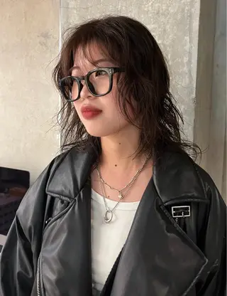 セミロング パーマ kaede ‪☺︎ 学芸大学のヘアスタイル