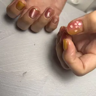 ネイル soa.Aika 自爪育成のネイルデザイン