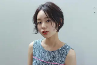 ショート カラー パーマ 平尾駅直結/徒歩0分 イノセントヘアのヘアスタイル