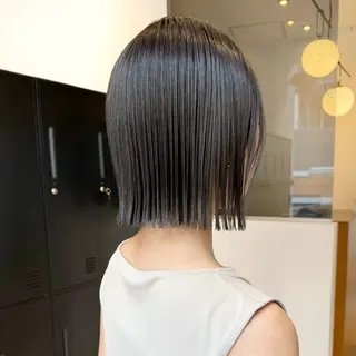 セミロング カラー パーマ 銀座/髪質改善カラー /ボブ/本田 聖のヘアスタイル
