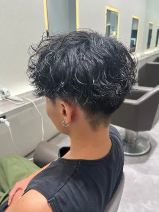 パーマ メンズ 吉見 涼のヘアスタイル