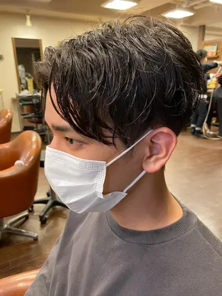 パーマ メンズ liL  hair サトウリョウタのヘアスタイル