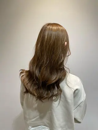 ロング 縮毛矯正×髪質改善× 艶髪カラー 小笠原躍のヘアスタイル