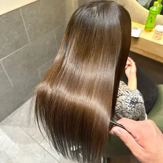 ロング クセ/うねり改善/ 縮毛矯正🫧ゆりのヘアスタイル