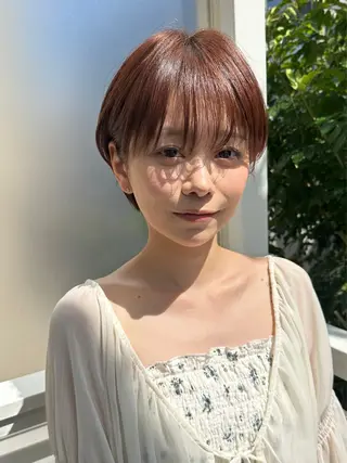 ショート 縮毛矯正/ショート/ レイヤー/畑中正敏のヘアスタイル