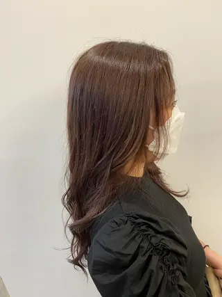 ロング カラー 大久保 梨音のヘアスタイル