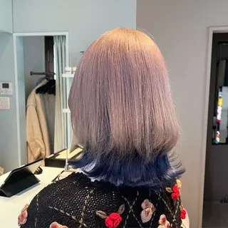 ミディアム カラー ブリーチカラー 🩵MIZUKIのヘアスタイル