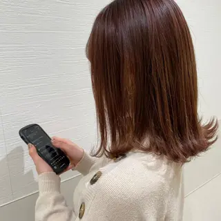 ミディアム カラー はるか/透明感カラー /ヘアアレンジ🤍のヘアスタイル