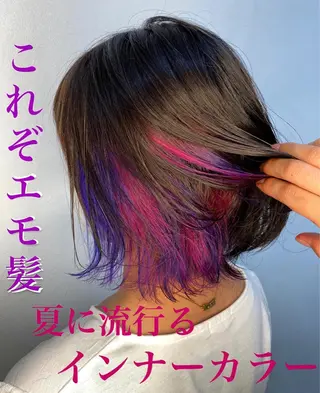 ショート カラー 美容室 HAKUAのヘアスタイル