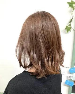 セミロング カラー パーマ ヘアアレンジ 髪質改善✧︎カラー 💎AIM【アイム】のヘアスタイル