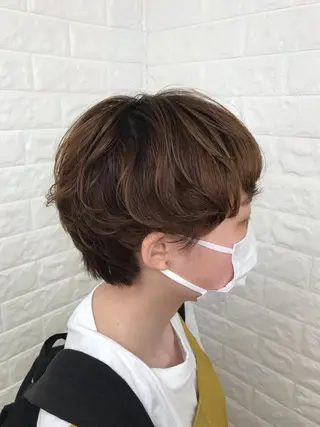 ショート カラー エイジングケア特化 美容師✂️山崎竜二のヘアスタイル