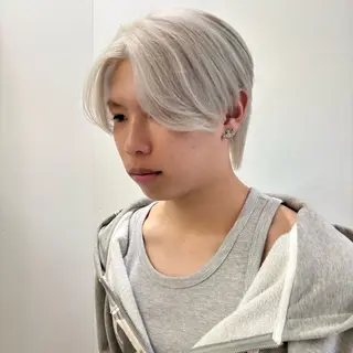 ショート カラー メンズ 🍎似合わせハイトー ン🍎ののかのヘアスタイル