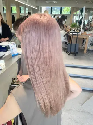 ロング カラー ハイトーンカラー/ ダブルカラー/EMIのヘアスタイル