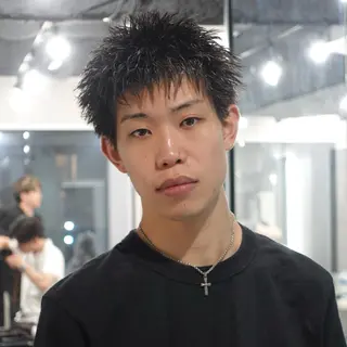 ショート カラー メンズ スパイキーショート/ 短髪/渋谷/kiyoのヘアスタイル